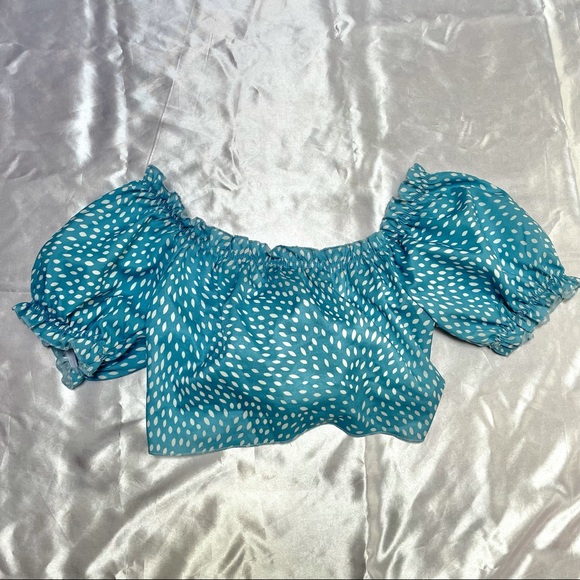 Shein Puff Sleeve Crop Top - Picture 5 of 6